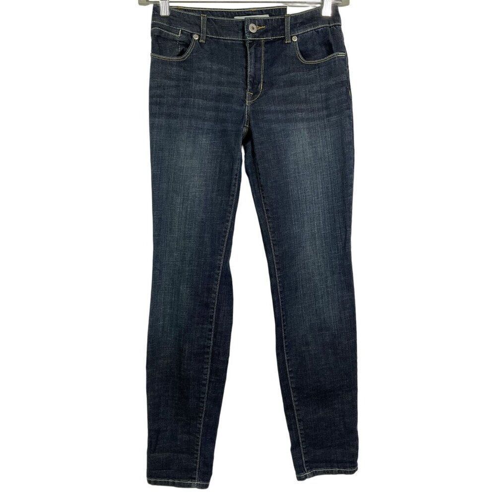 Chico's Platinum Denim Roll Cuff Ankle Jeans Size 00 Azure Wash, NWT